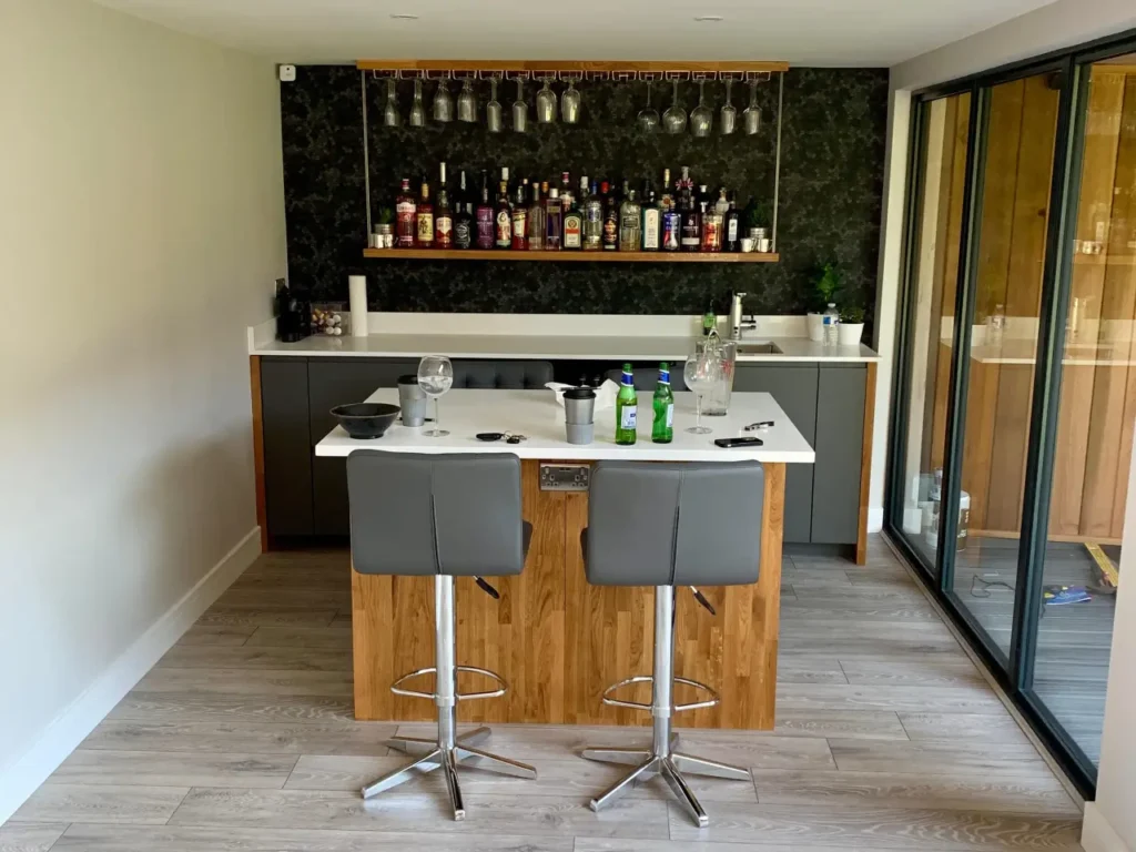 stylish home bar in cheshire 13